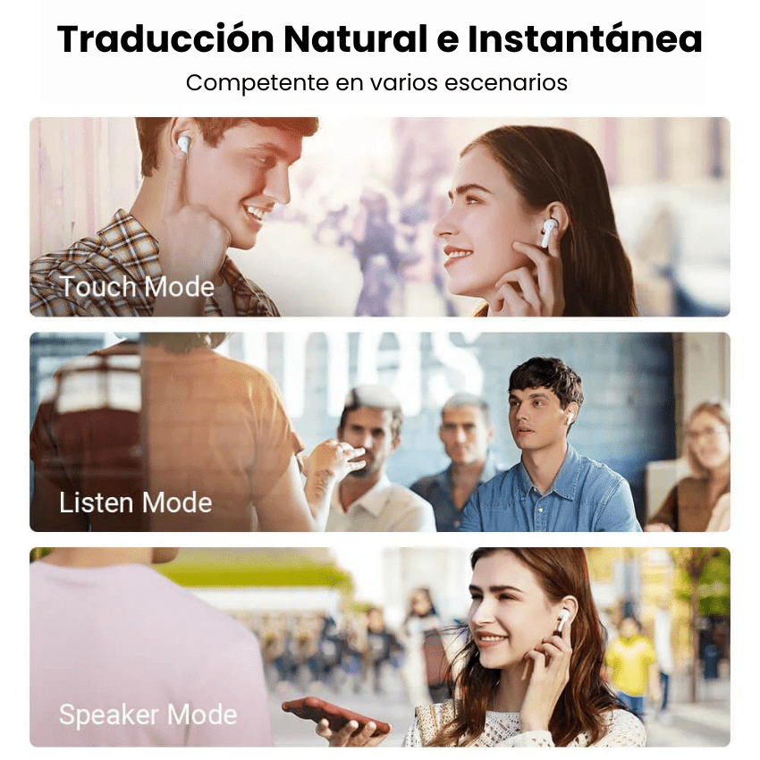 UniSpeak™ - Auriculares Traductores 3-en-1