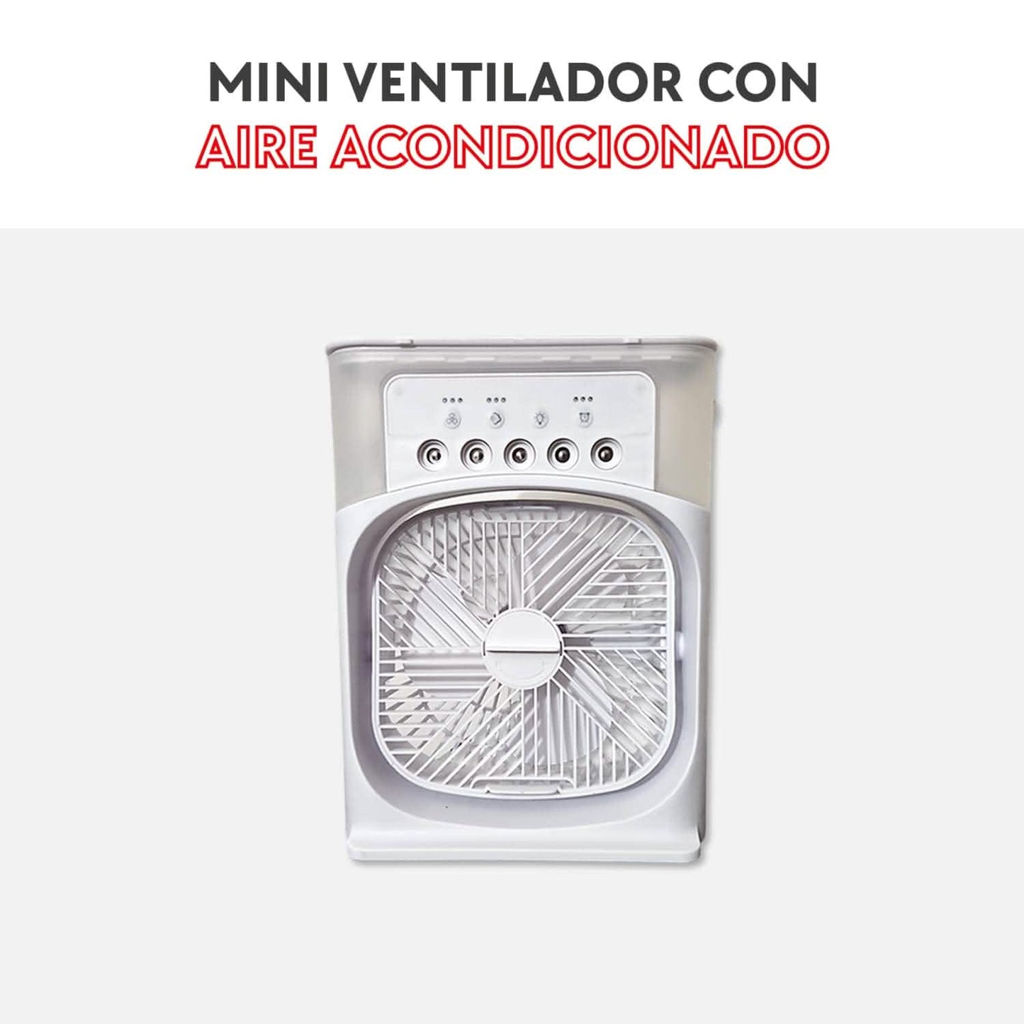 Mini ventilador con aire acondicionado